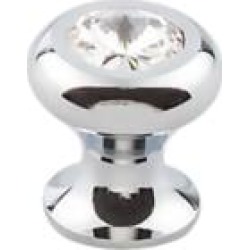 Top Knobs TK845 Serene 1" Brass Mushroom Shaped Hayley Crystal Cabinet Knob