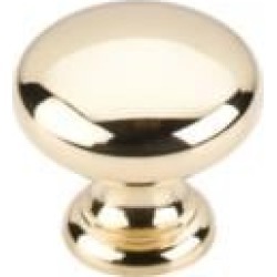 Top Knobs M279 Somerset II 1 1/4" Brass Mushroom Shaped Cabinet Knob in Polished Brass