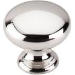 Top Knobs M1312 Asbury 1 1/4" Brass Mushroom Shaped Cabinet Knob in Polished Nickel