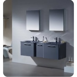 Fresca FVN17241224DB Brillante 60" Decor Planet Exclusive Double Sink Modern Bathroom Vanity in Lavender Grey