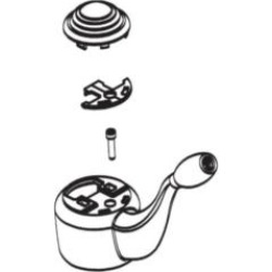 Moen 115065SL Castleby Handle Kit for Single Handle Lever Kitchen Faucet in Stainless Steel