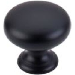 Top Knobs M285 Somerset II 1 1/4" Brass Mushroom Shaped Cabinet Knob in Flat Black