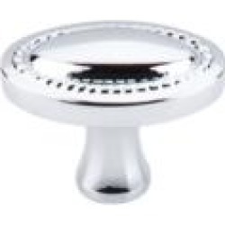 Top Knobs M1624 Somerset II 1 1/4" Brass Oval Shaped Oval Rope Cabinet Knob in Polished Chrome