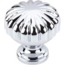 Top Knobs M1615 Somerset II 1 1/4" Brass Mushroom Shaped Melon Cabinet Knob in Polished Chrome