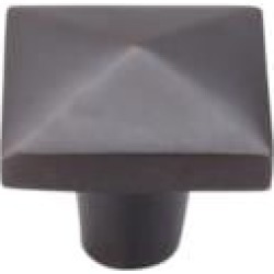 Top Knobs M1522 Aspen 1 1/2" Cast Bronze Square Shaped Cabinet Knob in Medium Bronze