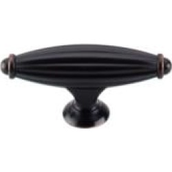 Top Knobs M1635 Tuscany 2 5/8" Zinc Alloy T-Handle Shaped Small Cabinet Knob in Tuscan Bronze