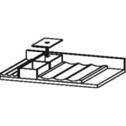 Duravit UV9921 21 5/8" Interior System for Cabinet Drawer without Siphon Cut-Out