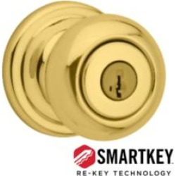 Kwikset CP740J Clear Pack Juno 2 1/4" Keyed Entry Door Knob Set with SmartKey