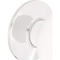 Emtek 86001 Crystal & Porcelain 1 3/8" Ice White Porcelain Cabinet Knob with Brass Base