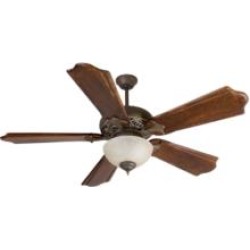 Craftmade K10323 Mia 5 Blades 56" Indoor Ceiling Fan with Fluorescent Light Kit in Classic Ebony