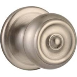 Kwikset 967PE-15SBB Signature Phoenix 2 5/8" Double Cylinder Interior Pack Knob Entry Set with SmartKey in Satin Nickel