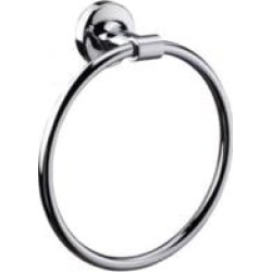 Sonia 124527 E-Plus 7" Wall Mount Towel Ring in Chrome
