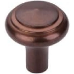 Top Knobs M1488 Aspen 1 1/4" Cast Bronze Mushroom Shaped Peak Cabinet Knob in Mahogany Bronze