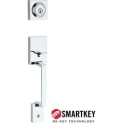 Kwikset 687AMDLIP Amador 17 1/2" Exterior Single Cylinder Door Entry Set with SmartKey