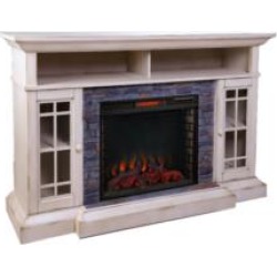 Wildon Home Galley Faux Stone Infrared Electric Fireplace