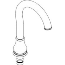 Moen 101963AN Dorsey Spout Kit for Two Handle Lavatory Faucet in Antique Nickel