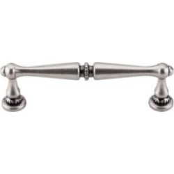 Top Knobs M914 Edwardian 3 3/4" Center to Center Zinc Alloy Cabinet Pull in Pewter Antique