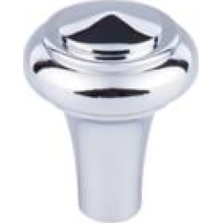 Top Knobs M2039 Aspen II 1" Cast Bronze Mushroom Shaped Peak Cabinet Knob in Polished Chrome