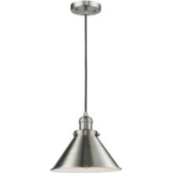 Innovations Lighting 201C Innovations Lighting Briarcliff 10" One Light Mini Pendant with LED or Incandescent Bulb Option