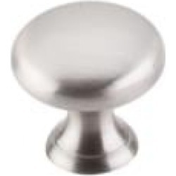 Top Knobs M1310 Asbury 1" Brass Mushroom Shaped Cabinet Knob in Brushed Satin Nickel