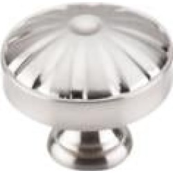 Top Knobs M1609 Dakota 1 1/4" Zinc Alloy Mushroom Shaped Hudson Cabinet Knob in Brushed Satin Nickel