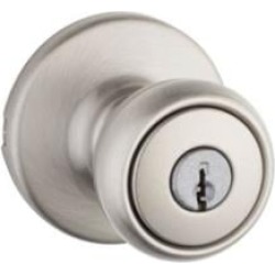 Kwikset CP400T Clear Pack 2 5/8" Tylo Keyed Entry Door Knob Set