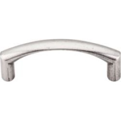 Top Knobs M1710 Nouveau 3" Center to Center Zinc Alloy Griggs Cabinet Pull in Pewter Antique