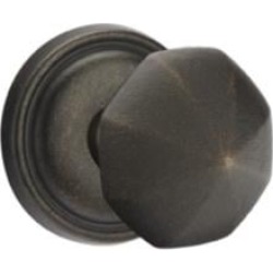 Emtek 70512 2 5/8" Pair of Dummy Door Knob with Lost Wax Cast Bronze Round Rosette