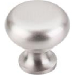 Top Knobs M271 Somerset II 1 1/4" Brass Mushroom Shaped Flat Faced Cabinet Knob in Brushed Satin Nickel