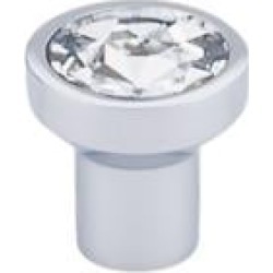 Top Knobs TK736 Barrington 1 1/8" Zinc Alloy Round Shaped Wentworth Crystal Cabinet Knob