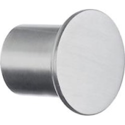 Smedbo B497 1" Zinc Round Cabinet Knob in Stainless Steel
