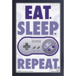 Nintendo Eat, Sleep, Game, Repeat Art Print Pyramid America GameStop found on GamingScroll.com from Game Stop US for $19.99