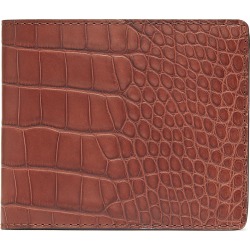 'Hipster' alligator leather bi fold wallet