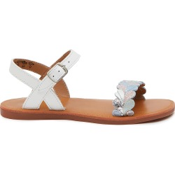 Glittered Leather Single Band Toddlers Sandals found on MODAPINS