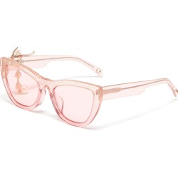 'Chardonnay' glass crystal vine tassel acetate square sunglasses