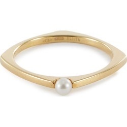 Pearl 9k yellow gold ring