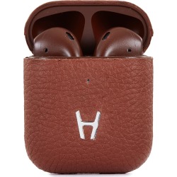 Customised calfskin leather airpods with wireless charging case