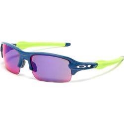 'Flak XS' rubber temple mirror acetate square kids sunglasses