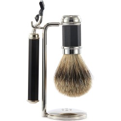 Ebony wood shaving set