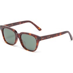 Tortoiseshell acetate square sunglasses