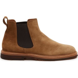 Round Toe Suede Chelsea Boots found on MODAPINS