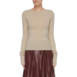 Ribbed hem sweater
