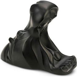 Hippopotamus smart phone holder - Black