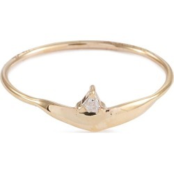 'Fragment' diamond 9k yellow gold ring