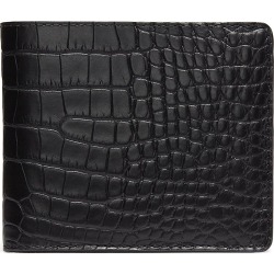 Hipster' alligator leather bi fold wallet