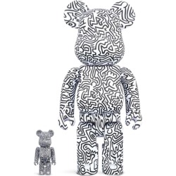 x Keith Haring 400% + 100% BE@RBRICK set