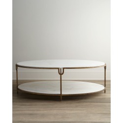 Olivia Marble-Top Coffee Table found on Bargain Bro Philippines from neimanmarcus.com for $2150.00