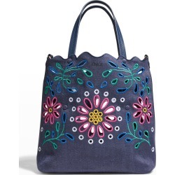 Kamilla Small Flower North-South Tote Bag found on Bargain Bro from neimanmarcus.com for USD $980.40