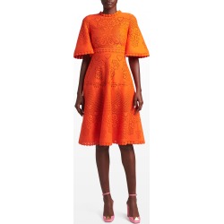 Heart-Embroidered Scallop Dress found on Bargain Bro from neimanmarcus.com for USD $3,024.80