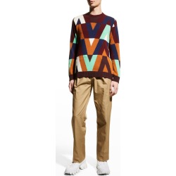 Men's V Optical Wool-Cashmere Sweater found on Bargain Bro from neimanmarcus.com for USD $691.60